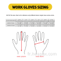 Gants de protection de la construction de construction anti-coupe HESPAX Gants de protection